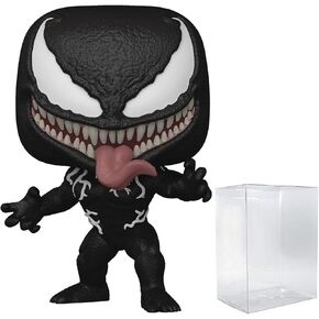 POP Marvel: Venom 2 Let There Be Carnage - Venom [Eddie Brock] Funko Vinyl Figure (Bundled with Compatible Box Protector Case), Multicolored, 3.75 inches