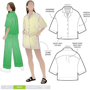Style Arc Sewing Patterns - Albie Woven Shirt (Sizes 10-22)