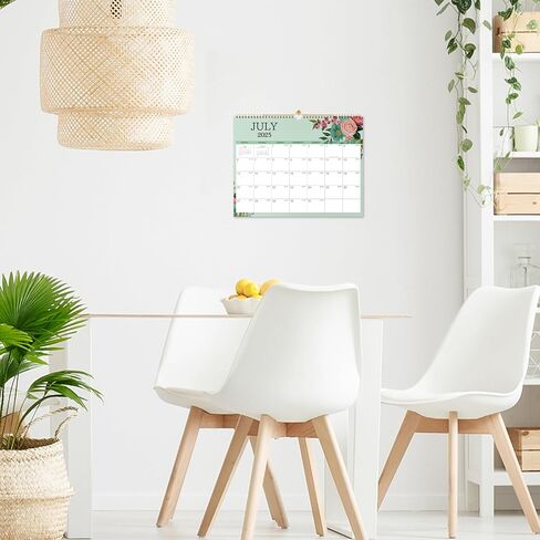 2024-2025 Wall Calendar - Calendar 2024-2025, 15"x 11.5", Jul. 2024 - Dec. 2025, Hanging Hook, Holidays and Blocks - Perfect for Office & Home in Kuwait