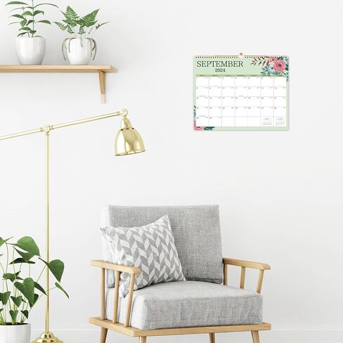 2024-2025 Wall Calendar - Calendar 2024-2025, 15"x 11.5", Jul. 2024 - Dec. 2025, Hanging Hook, Holidays and Blocks - Perfect for Office & Home in Kuwait