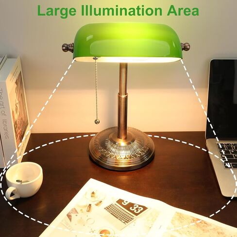 مصباح مكتب المصرفيين ، مصباح العنبر الرجعية ، مصباح خمر مع مفتاح سلسلة سحب للمكتب المنزلي ، مضمن المصباح LED (النحاس+العنبر) in Kuwait