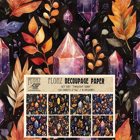 Decoupage Paper Pack (24 Sheets 6"x6") Antique Papers # Vintage Styled Pattern Paper for Decoupage, Craft and Scrapbooking in Saudi Arabia