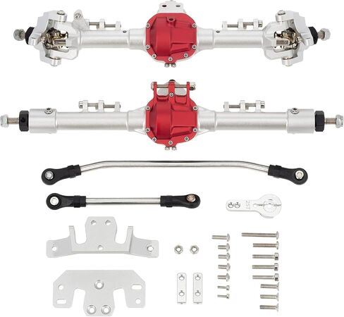 DKKY SCX10 Portal Axles Kit for Axial SCX10 & SCX10 II 90046 90047 D90 D110 1/10 RC Crawler Upgrades Parts (Silver) in Kuwait
