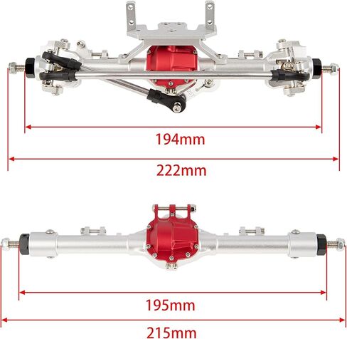 DKKY SCX10 Portal Axles Kit for Axial SCX10 & SCX10 II 90046 90047 D90 D110 1/10 RC Crawler Upgrades Parts (Silver) in Kuwait