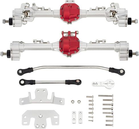 DKKY SCX10 Portal Axles Kit for Axial SCX10 & SCX10 II 90046 90047 D90 D110 1/10 RC Crawler Upgrades Parts (Silver) in Kuwait