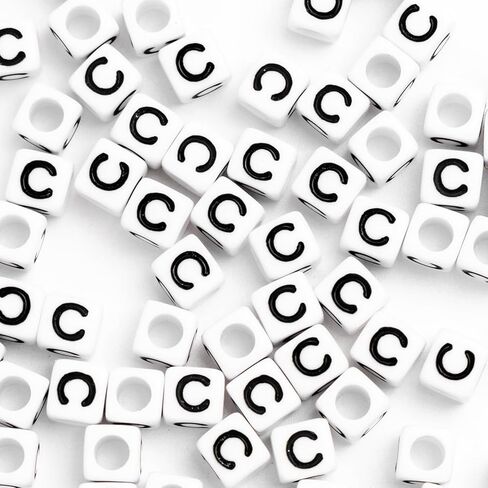 500Pcs Cube White Acrylic Letter Beads 6x6mm Letter B Alphabet Beads for DIY Bracelet Necklace Jewelry Making (STU-500FZM-AEIOU) in Kuwait