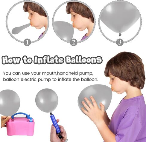 LovesTown 160PCS Silver Balloons, 5 Inch Pearlized Silver Balloons Small Silver Latex Balloons for Kids Birthday Wedding Party Decorations in Kuwait