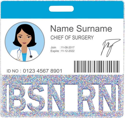 Plifal RN BSN BADGE Buddy حامل بطاقة - بكالوريوس العلوم في التمريض بريق الشريحة الممرضة الملحقات in Kuwait