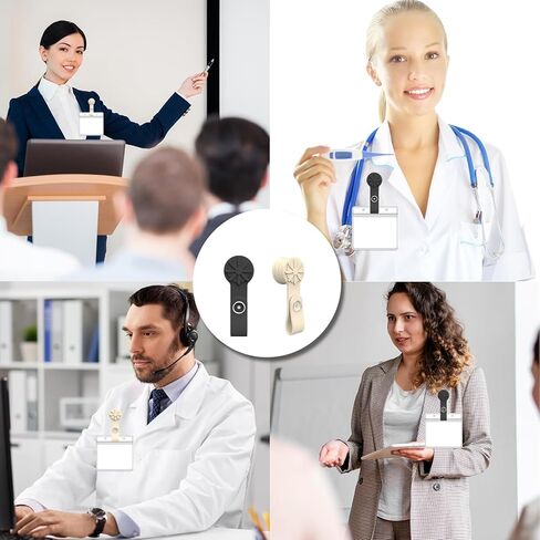50 Pack Magnetic Tag Holder with 50 Pack Clear PVC Horizontal ID Badge Holder Kit for Office Conventions Exhibition Events to Keep Clothes Neat in Saudi Arabia