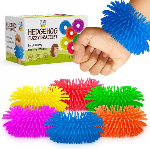 Pick A Toy Sensory Ring and Fidget Toy 3 Pack, Soft, Flexible Rubber Rings with Spikes, Engaging and Calming Sensory Toys Bracelets for Children, Youth, Adults in Kuwait