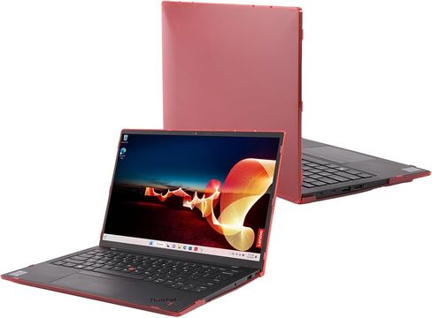 mCover Case ONLY Compatible for 2021-2024 14" Lenovo ThinkPad X1 Carbon Gen 9 / Gen 10 / Gen 11 Windows Notebook PC (with 180-degree Hinge, NOT Fitting Other Lenovo Models) - Black in Kuwait