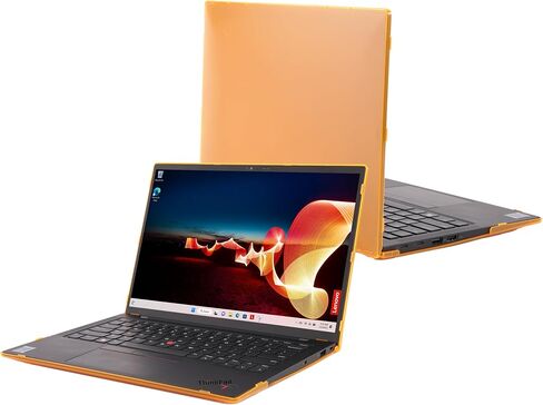 mCover Case ONLY Compatible for 2021-2024 14" Lenovo ThinkPad X1 Carbon Gen 9 / Gen 10 / Gen 11 Windows Notebook PC (with 180-degree Hinge, NOT Fitting Other Lenovo Models) - Black in Kuwait