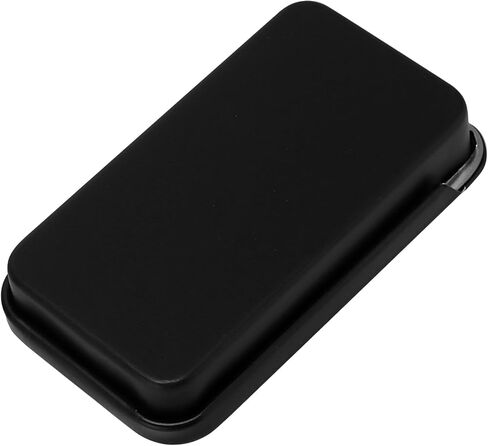 60 حاوية شريحة معدنية أعلى حاويات القصدير ، حاويات قصدير معدنية ميني ميني ميني ، صندوق قصدير معدني مستطيل مع أغطية شريحة ، علب منظم التخزين الفارغة للشموع ، المجوهرات ، مجموعة تخزين الحرف ، الأسود in Kuwait