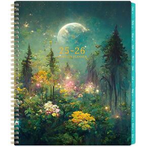 Monthly Planner 2025-2026 - Academic Planner 2025-2026, JUL. 2025 - DEC. 2026, 8.5" x 11", 18 Month Calendar with Tabs & Pocket, Monthly Calendar with Twin-Wire Binding
