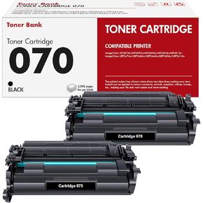 070 Toner Cartridge Black 2 Pack Compatible for Canon 070 Toner Cartridge 070H CRG070 CRG-070 CRG-070H CRG070H for Canon imageCLASS MF465 MF462 LBP247 LBP246 Printer Ink