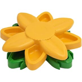 ZippyPaws - Interactive Dog Puzzle Toy - SmartyPaws Puzzler Feeder Bowl - Sunflower