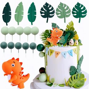 Dinosaur Theme Party Supplies Dinosaur Cake Topper Dinosaur Birthday Cake Toppers