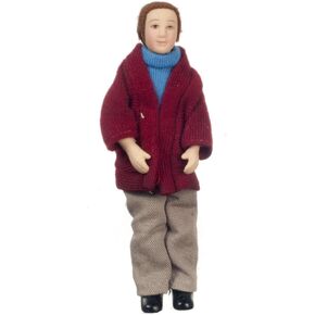 Melody Jane Dolls Houses House Miniature People 1:12 Scale Modern Porcelain Man Gentleman Father
