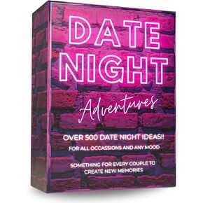 Date Night Ideas Card Game With Over 500 Exciting Date Night Ideas! - Great Gift For Couples, Girlfriend, Boyfriend, Newlywed, Wedding, Wife Or Husband. The Ultimate Couples Games Date Night Ideas!