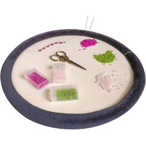 The Beadsmith Craft Bumper – Basic Elements – Rectangle Shape, 17.75" x 11.75", 1" Bumper Border, Sturdy Design Tray with Raised Edge, Excellent for Beading, Jewelry Making & DIY Hobbies
