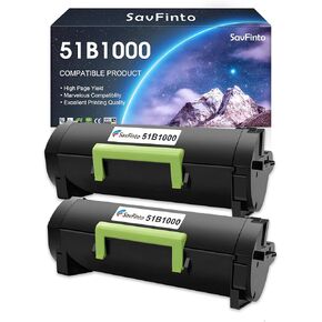 51B1000 Compatible Toner Cartridge Replacement for Lexmark MS317dn MS417dn MS517dn MS617dn MX317dn MX417de MX517de MX617de Printer (Black, 2-Pack)