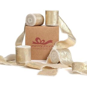 Pretty Jolly Shimmery Purple Chiffon Ribbon for Gift Wrapping Handmade Frayed Fringe Silk Ribbon for Flower Bouquet Total 20 Yards 1 1/2 Inch Ribbons for Crafts Hair Wedding Invitation Baby Shower in Kuwait