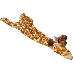 SPOT Skinneeez Stuffless Dog Toy with Squeaker | Plush Tug of War Giraffe Squeak Toy for Small and Large Dog Breeds | Interactive Dog Toy | Large