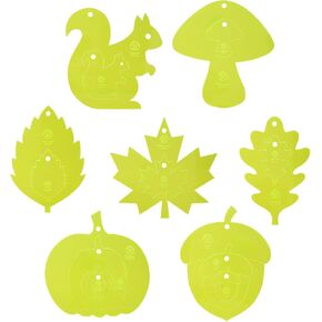 Acrylic Quilting & Craft Template, Set of 7 Fall Themed Shapes | Essential Patchwork Quilt Supplies for Cutting Patterns, Sewing, and DIY Blanket Making Projects