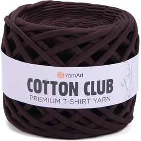YARNART Cotton Elastic Fabric Spaghetti Premium T-Shirt Knitting Yarn for Bag Basket Cushion Crocheting Projects and Home Decor, Super Bulky (Pack of 1) (7358)