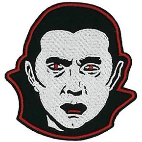 3.5" Count Dracula Embroidered Iron on sew on Patch Vampire Monster Munsters Bela Lugosi