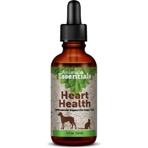 Animal Essentials Heart Health for Dogs & Cats - Cardiovascular Support Supplement, Healthy Heart, Organic Hawthorn Berry, Herbal Tincture - 2 Fl Oz