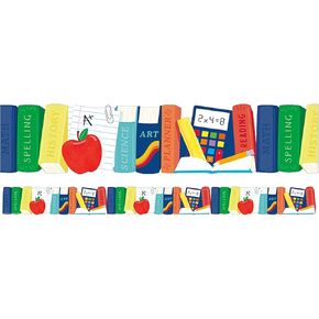 Eureka Books and Tools Extra Wide Decorative Classroom and Bulletin Board Trim for Teachers, 3.25" Wide, 12 Strips for 37 Total Feet