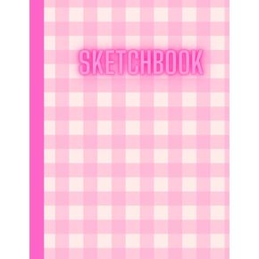 Sketchbook: Pink sketchbook for kids teen girls and adults, Drawing notebook for writing and sketching
