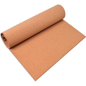 Cork Board Roll, 1/8" Thick Cork Boards for Walls, 20"x16" Cork Board Rolls Bulletin Boards for Home School Officel(3mm,Roll,20")