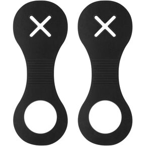 Okydoky Dog Poop Bag Strong Holder, Leash Waste Bag Carrier, Bicycle Holder, Extra Thick, Black, 2 Pack