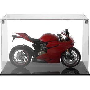 Cliselda Acrylic Display Case للمقتنيات ، تجميع علبة شاشة عرض كرة قدم واضحة لكريليك ، معرض حماية الغبار لأرقام العمل (12 × 8x8 بوصة)