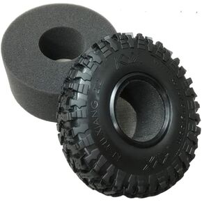 KYX Racing Rubber 2.2 Inch Tires 140mm * 55mm Tyres Upgrades Parts Accessories for 1/10 RC Crawler Car Axial Wraith (2pcs)