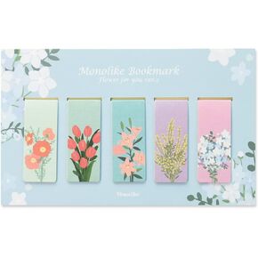 Monolike Magnetic Bookmarks Flower for You Ver.2, Set of 5