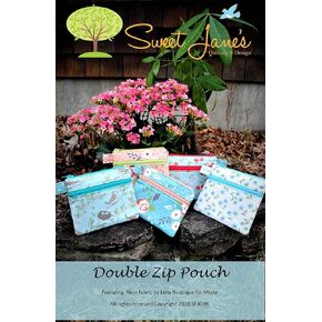 Sweet Jane's Quilting & Design Double Zip Pouch Pattern, None