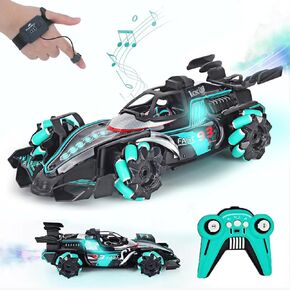 Gesture Sensing RC Stunt Car Toys for 6-12 Year Boys Girls - Ideas Birthday Gifts for Kids, Drift Hand Controlled Remote Control Twist Cars 4WD Offroad 360° Rotation with Light Music