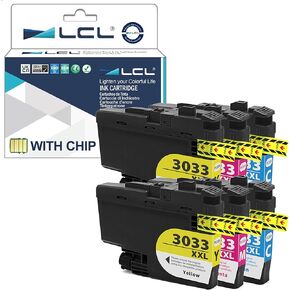 LCL LC3033 LC3033XXL Pigment Ink Cartridge Replacement for Brother LC30333PKS XXL LC3033C LC3033M LC3033Y Ink for Brother MFC-J995DW MFC-J995DW XL MFC-J815DW XL MFC-J805DW MFC-J805DW XL (2C2M2Y)