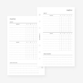 Franklin Covey Compact Rotines Planner INSERT AGENTA ELCILIS FO FC Compact 6 Hole Ring Binders 4.25 × 6.75