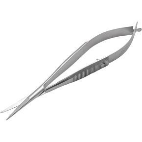 ARTMAN INSTRUMENTS Micro Scissors 4.5" Straight – Castroviejo Stitch Cutting, Embroidery, Spring Action, Extra Sharp Squeeze Scissors Dental, Veterinary, Eyebrow Trimming, Skin Tag Removal
