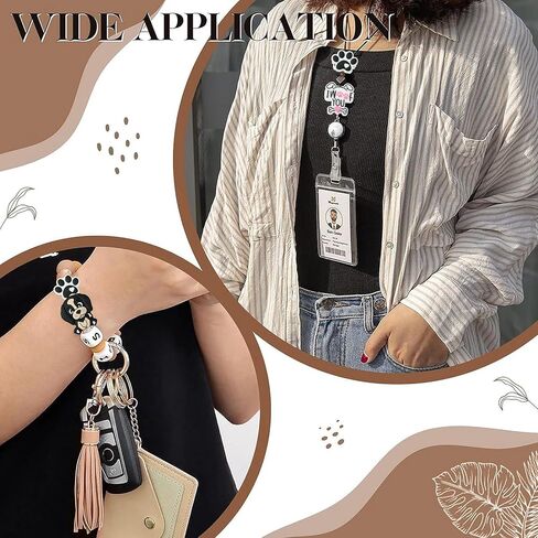 UR URLIFEHALL 10 Pcs Colorful Round Ring Food Grade Silicone Focal Beads Silicone Beadable O Rings Bulk for Keychain Making Crafts in Kuwait