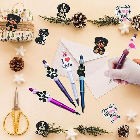 UR URLIFEHALL 10 Pcs Colorful Round Ring Food Grade Silicone Focal Beads Silicone Beadable O Rings Bulk for Keychain Making Crafts in Kuwait