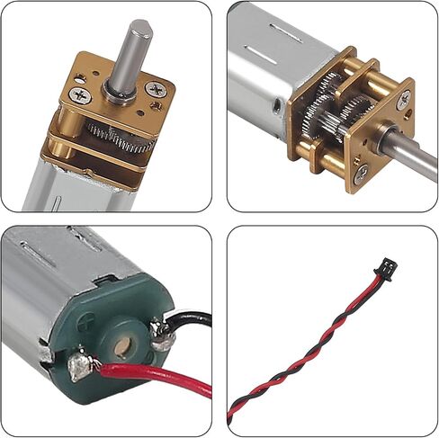 4PCS Mini N20 Gear Motor DC 3V-6V Slow Speed Full Metal Gearbox Micro Motorfor DIY Robot Car RC Toys in Kuwait