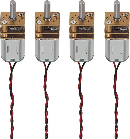 4PCS Mini N20 Gear Motor DC 3V-6V Slow Speed Full Metal Gearbox Micro Motorfor DIY Robot Car RC Toys in Kuwait