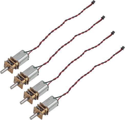 4PCS Mini N20 Gear Motor DC 3V-6V Slow Speed Full Metal Gearbox Micro Motorfor DIY Robot Car RC Toys in Kuwait