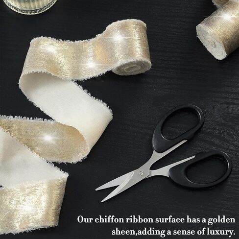 Pretty Jolly Shimmery Purple Chiffon Ribbon for Gift Wrapping Handmade Frayed Fringe Silk Ribbon for Flower Bouquet Total 20 Yards 1 1/2 Inch Ribbons for Crafts Hair Wedding Invitation Baby Shower in Kuwait