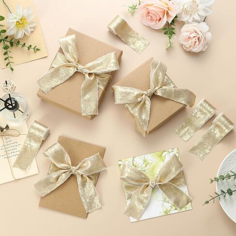 Pretty Jolly Shimmery Purple Chiffon Ribbon for Gift Wrapping Handmade Frayed Fringe Silk Ribbon for Flower Bouquet Total 20 Yards 1 1/2 Inch Ribbons for Crafts Hair Wedding Invitation Baby Shower in Kuwait